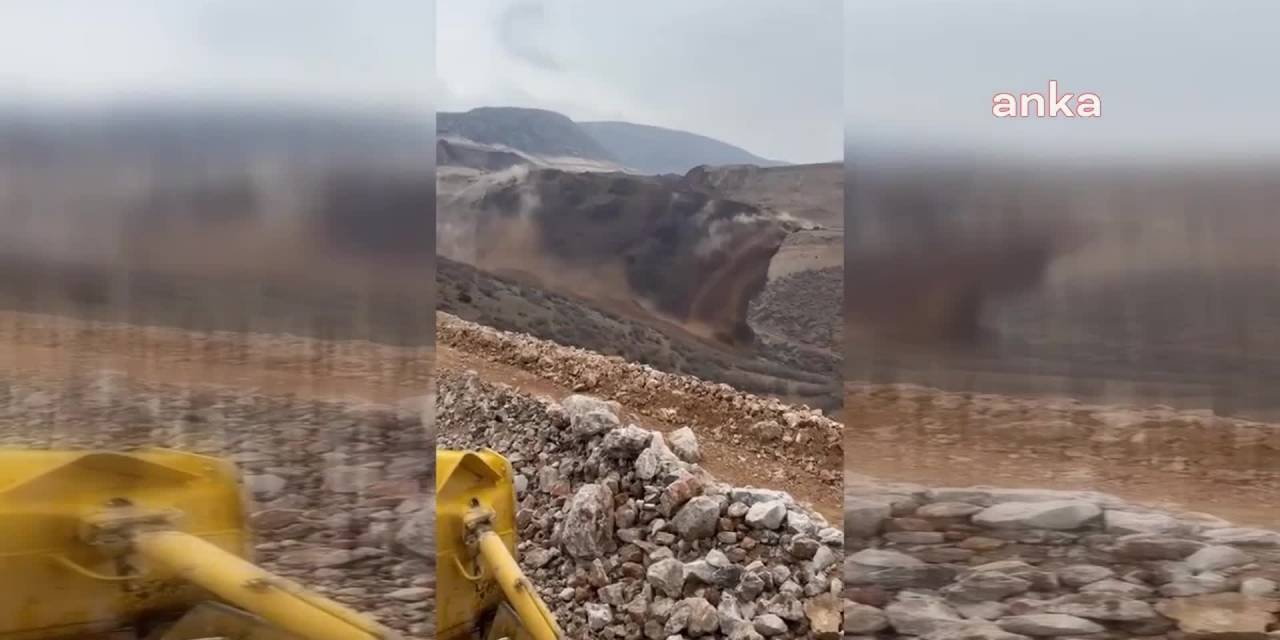 Erzincan İliç’te Anagold Madencilik Tarafından İşletilen Çöpler Altın Madeni’nde Toprak Kayması Meydana Geldi