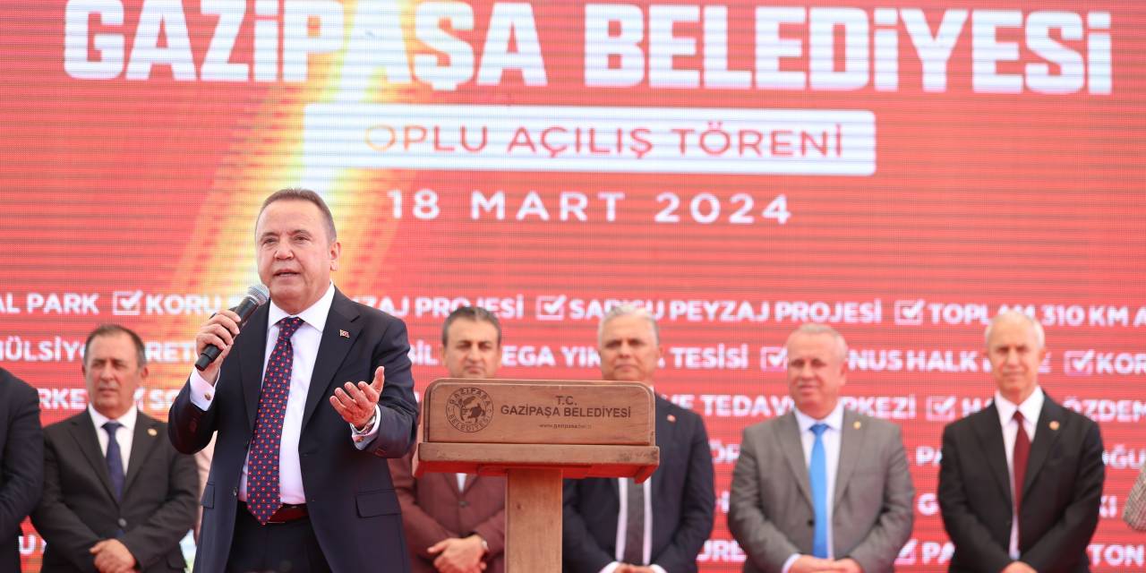 Antalya Büyükşehir Belediye Başkanı Böcek: “5 Yılda Gazipaşa’ya 925 Milyon Liralık Yatırım Yaptık”