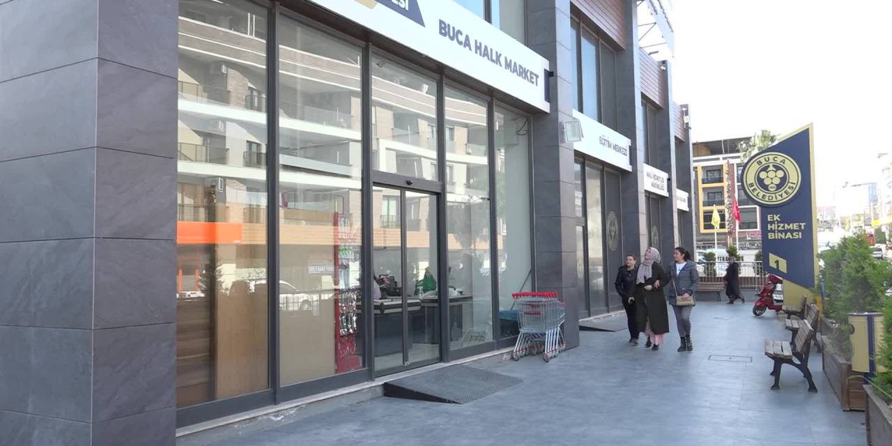 BUCA HALK MARKET VATANDAŞIN YÜZÜNÜ GÜLDÜRDÜ