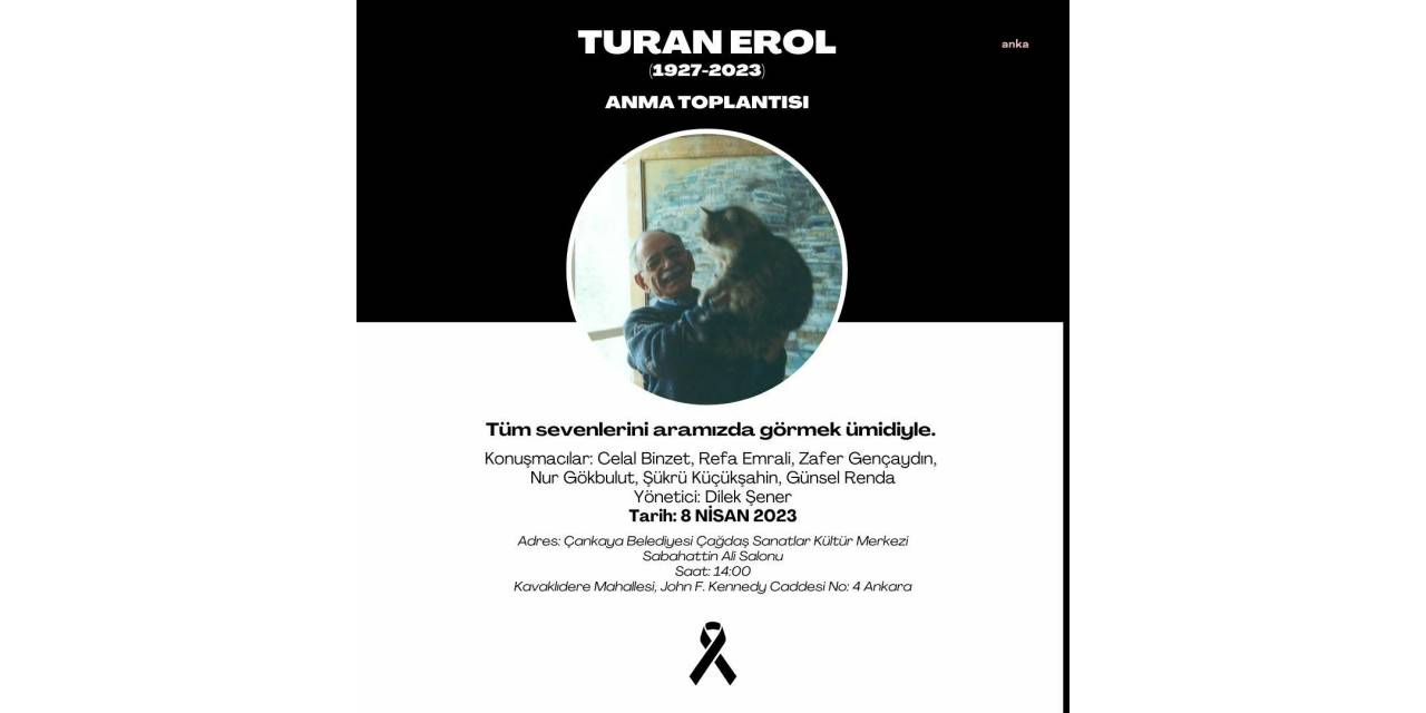 RESSAM TURAN EROL ANKARA'DA ANILACAK