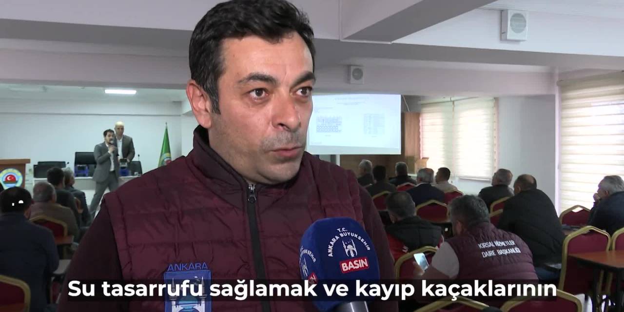 ANKARA BÜYÜKŞEHİR'DEN ÇİFTÇİLERE SULAMA SAYACI DESTEĞİ