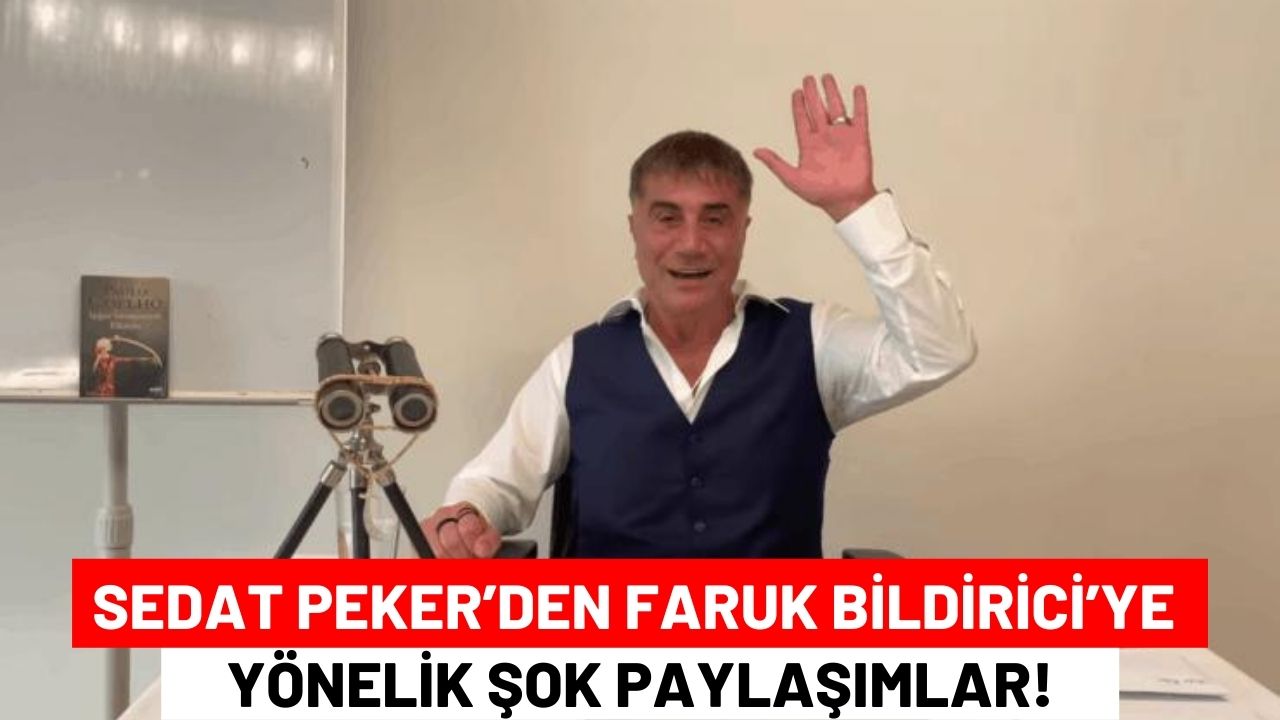 Sedat Peker’den Faruk Bildirici’ye Yönelik Şok Paylaşımlar!