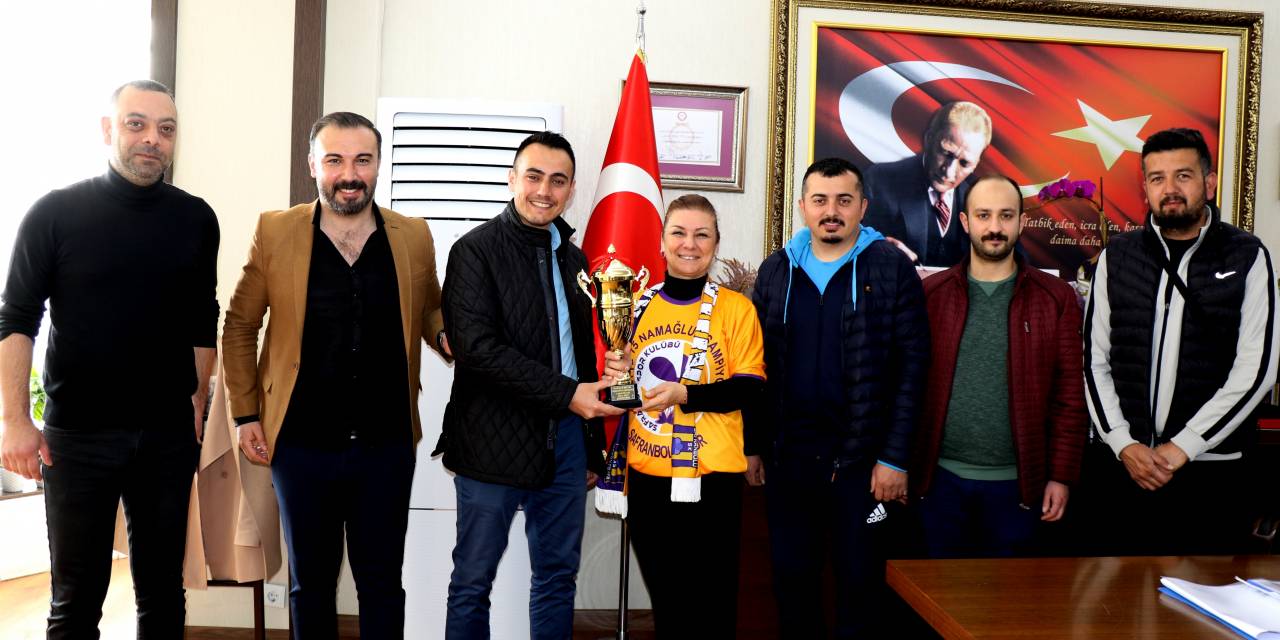 SAFRANBOLU SPOR YÖNETİMİNDEN BELEDİYE BAŞKANI KÖSE'YE ZİYARET