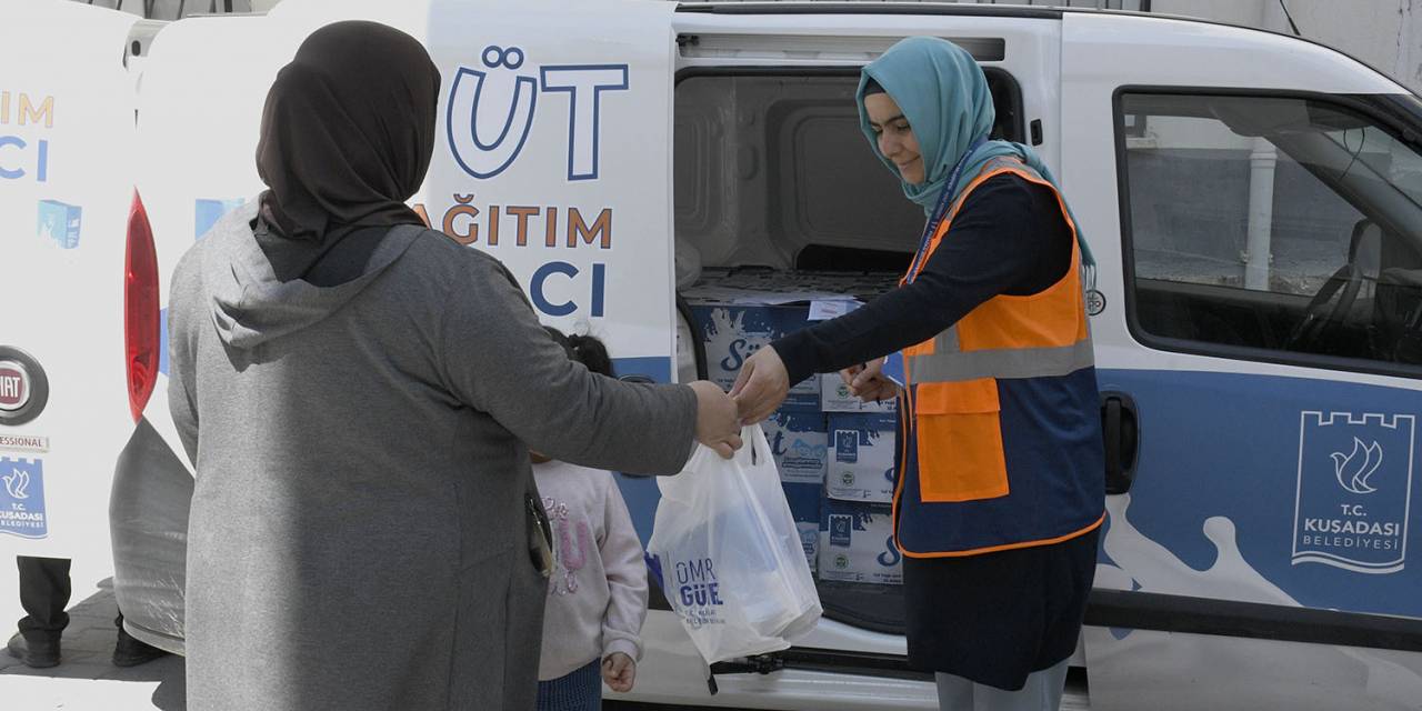 KUŞADASI BELEDİYESİ, HER AY DAHA FAZLA ÇOCUĞA SÜT DESTEĞİ SAĞLIYOR