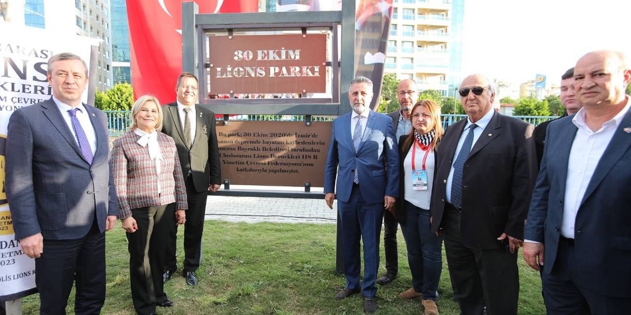 BAYRAKLI’DA 30 EKİM LİONS PARKI DÜZENLENEN TÖRENLE HİZMETE AÇILDI