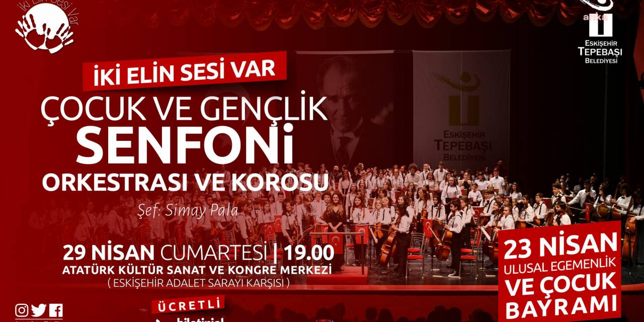 TEPEBAŞI'NDA 23 NİSAN ULUSAL EGEMENLİK VE ÇOCUK BAYRAMI’NA ÖZEL KONSER