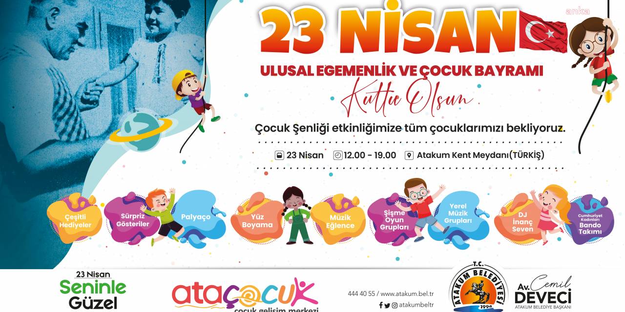 ATAKUM BELEDİYESİ’NDEN 23 NİSAN ÇOCUK ŞENLİĞİ