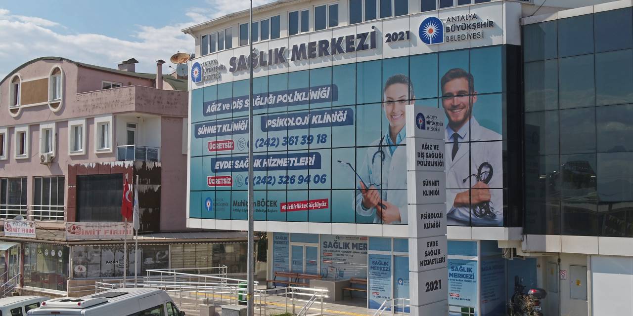 ANTALYA BÜYÜKŞEHİR BELEDİYESİ’NİN KEPEZ’DEKİ SAĞLIK MERKEZİÜCRETSİZ SAĞLIK HİZMETİ VERMEYİ SÜRDÜRÜYOR