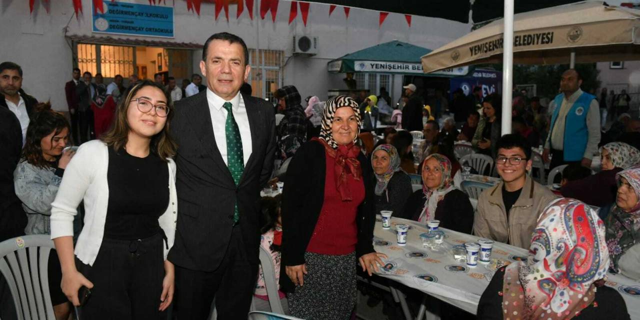 MERSİN YENİŞEHİR BELEDİYE BAŞKANI ÖZYİĞİT, DEĞİRMENÇAY’DA İFTARA KATILDI