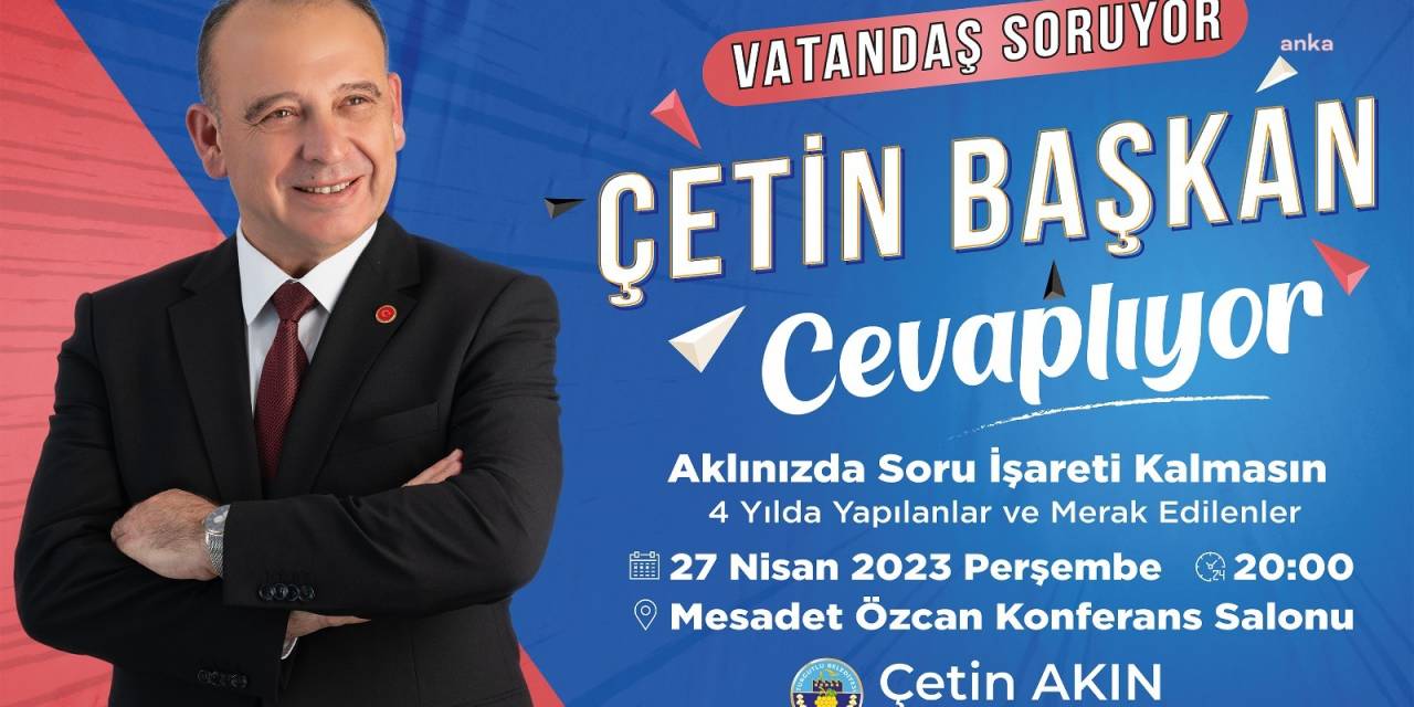 TURGUTLU BELEDİYE BAŞKANI AKIN, VATANDAŞIN SORULARINI YANITLAYACAK