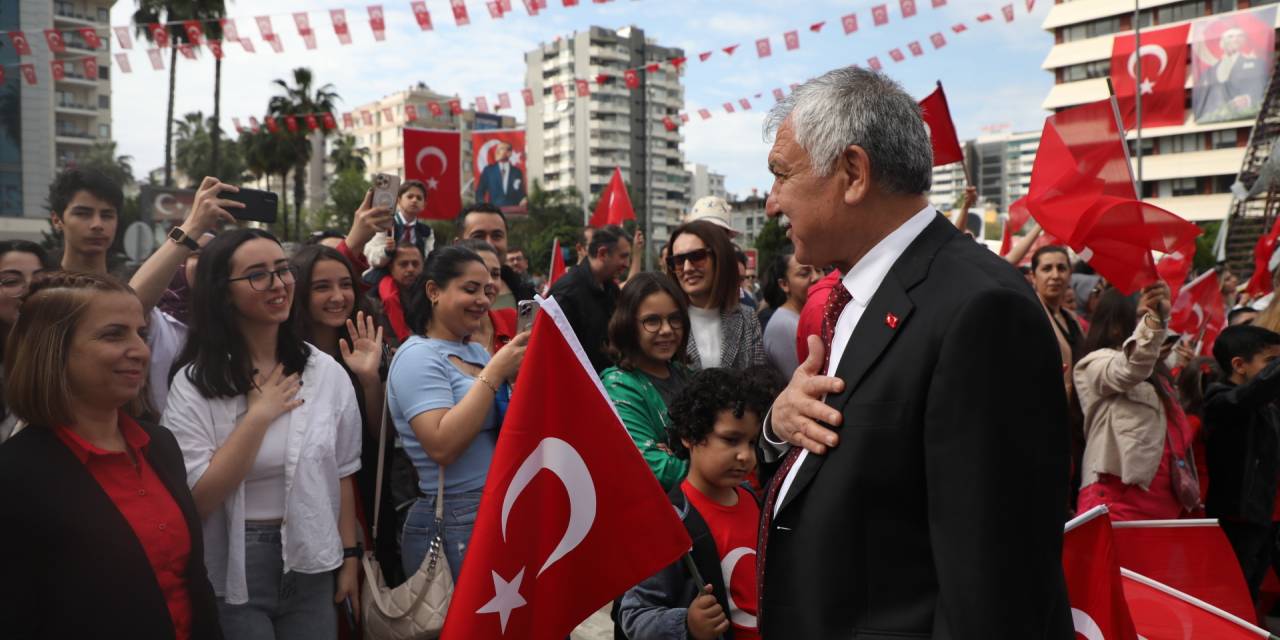 23 NİSAN ULUSAL EGEMENLİK VE ÇOCUK BAYRAMI, ADANA'DA TÖRENLERLE KUTLANDI