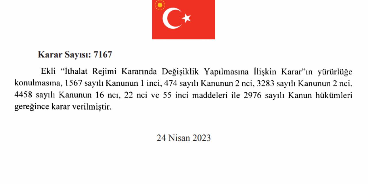 BUĞDAY, ARPA VE MISIR İTHALATINDA GÜMRÜK VERGİSİ YÜZDE 130'A YÜKSELTİLDİ