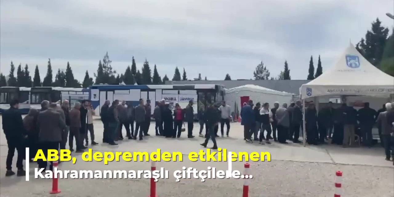 ANKARA BÜYÜKŞEHİR'DEN KAHRAMANMARAŞLI ÇİFTÇİLERE SIVI GÜBRE DESTEĞİ