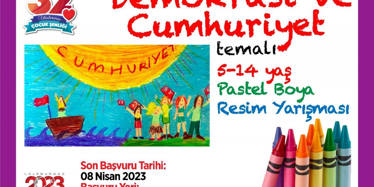 LÜLEBURGAZ’DA ‘23 NİSAN ÇOCUK ŞENLİĞİ RESİM YARIŞMASI’NA BAŞVURULAR BAŞLIYOR