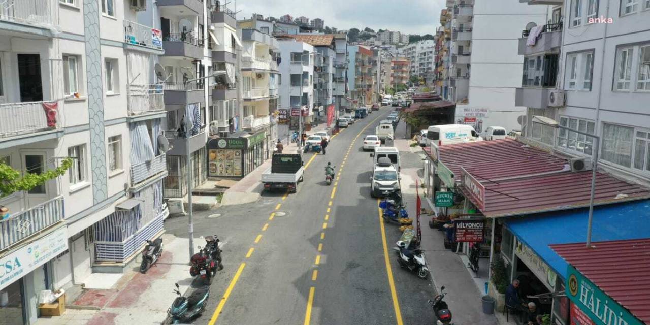 AYDIN BÜYÜKŞEHİR BELEDİYESİ, KUŞADASI’NIN İKİÇEŞMELİK CADDESİ’Nİ BAŞTAN SONA YENİLEDİ