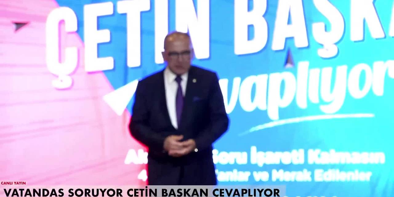 TURGUTLU BELEDİYE BAŞKANI AKIN, HALKIN SORULARINI YANITLADI