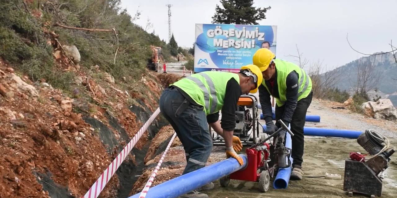 MERSİN BÜYÜKŞEHİR, MEZİTLİ'NİN FINDIKPINARI MAHALLESİ’NDE İÇME SUYU ÇALIŞMALARINA DEVAM EDİYOR