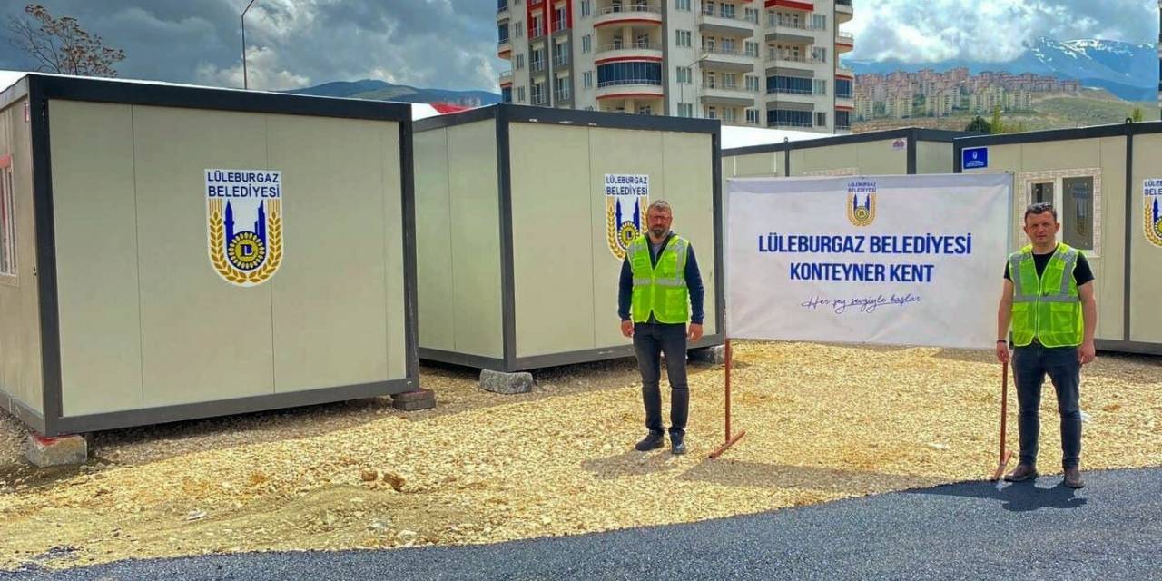 LÜLEBURGAZ BELEDİYESİ’NDEN MALATYA’YA KONTEYNER DESTEĞİ