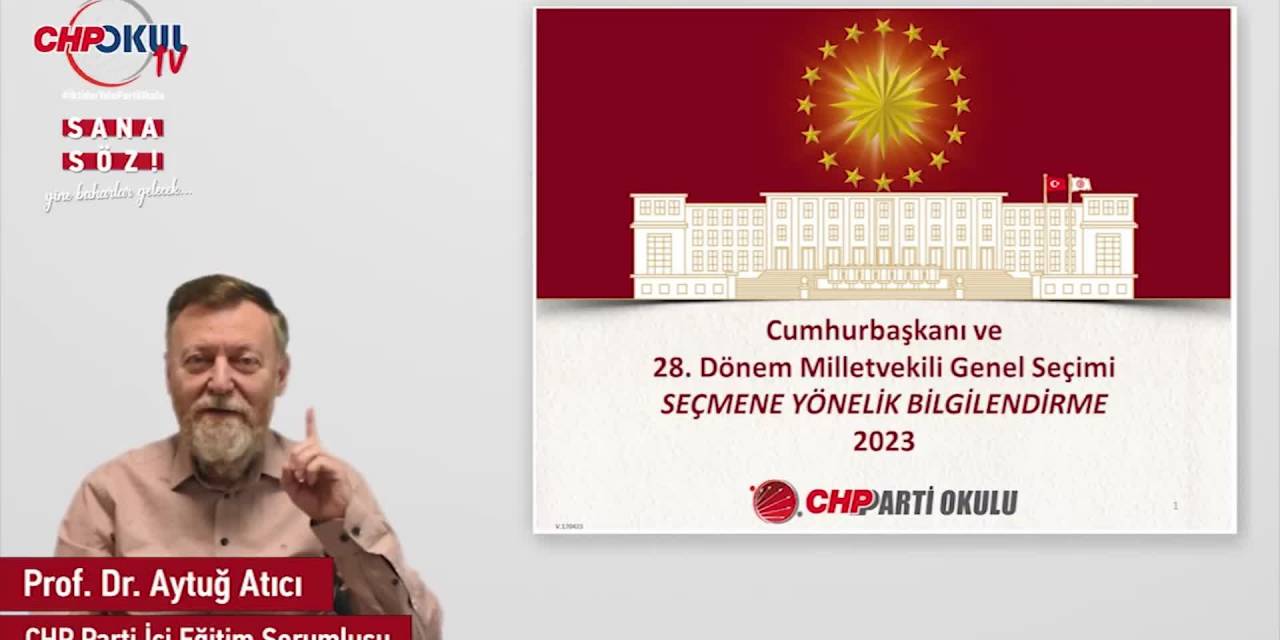 CHP’NİN, SEÇMENLERE YÖNELİK SANDIK GÜVENLİĞİ EĞİTİMİ VİDEOSU YAYINLANDI