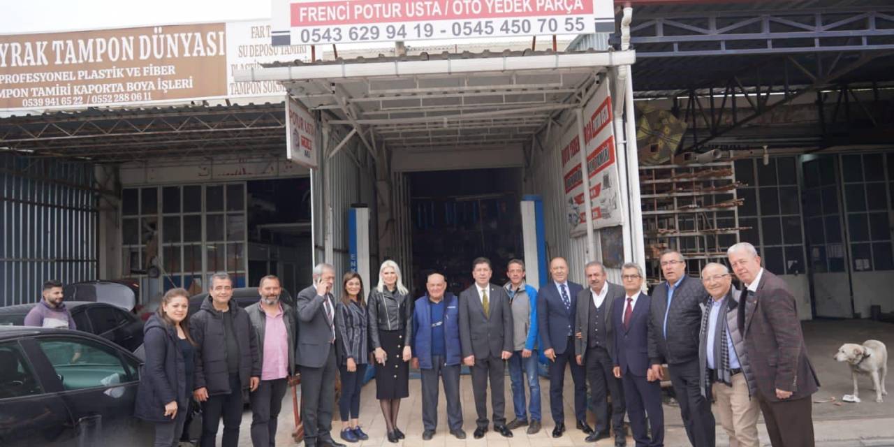 CHP'Lİ TÜZÜN VE BİLECİK BELEDİYE BAŞKANVEKİLİ SUBAŞI, SANAYİ ESNAFINI ZİYARET ETTİ