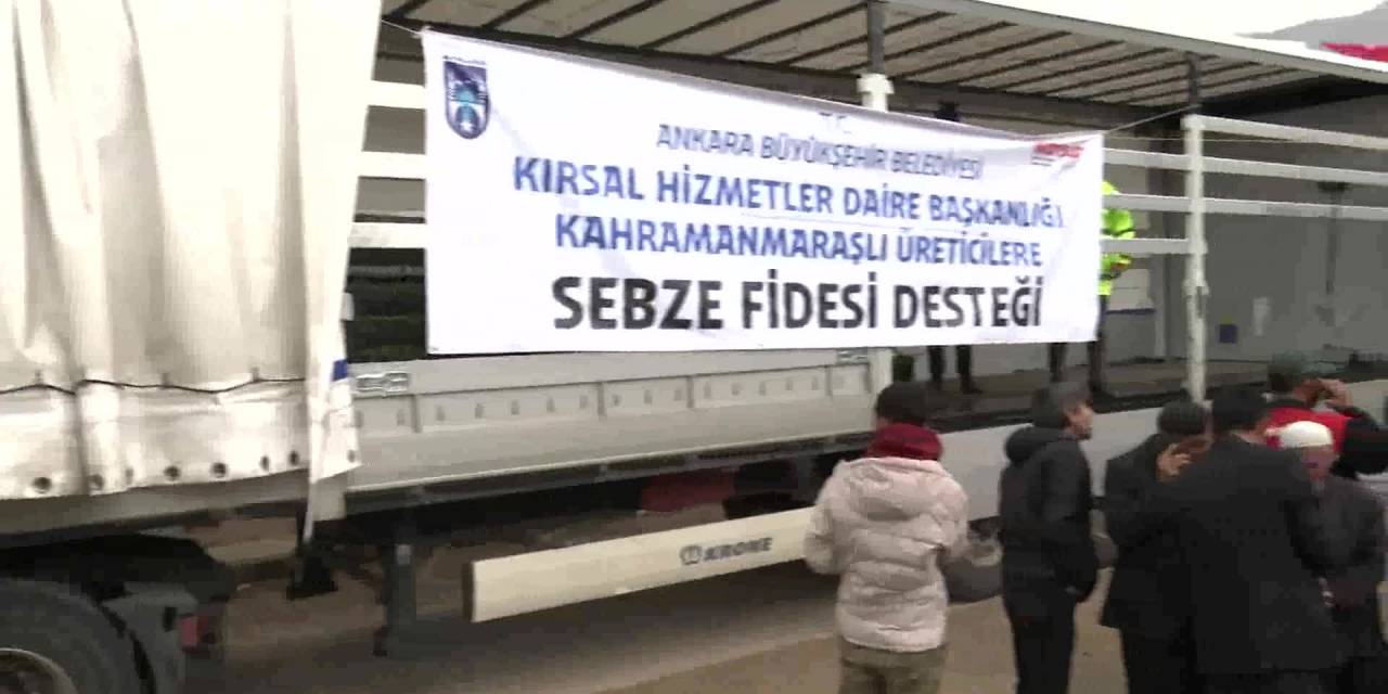 ANKARA BÜYÜKŞEHİR BELEDİYESİ, KAHRAMANMARAŞ’TA ÜRETİCİLERE 2 MİLYON FİDE DAĞITTI