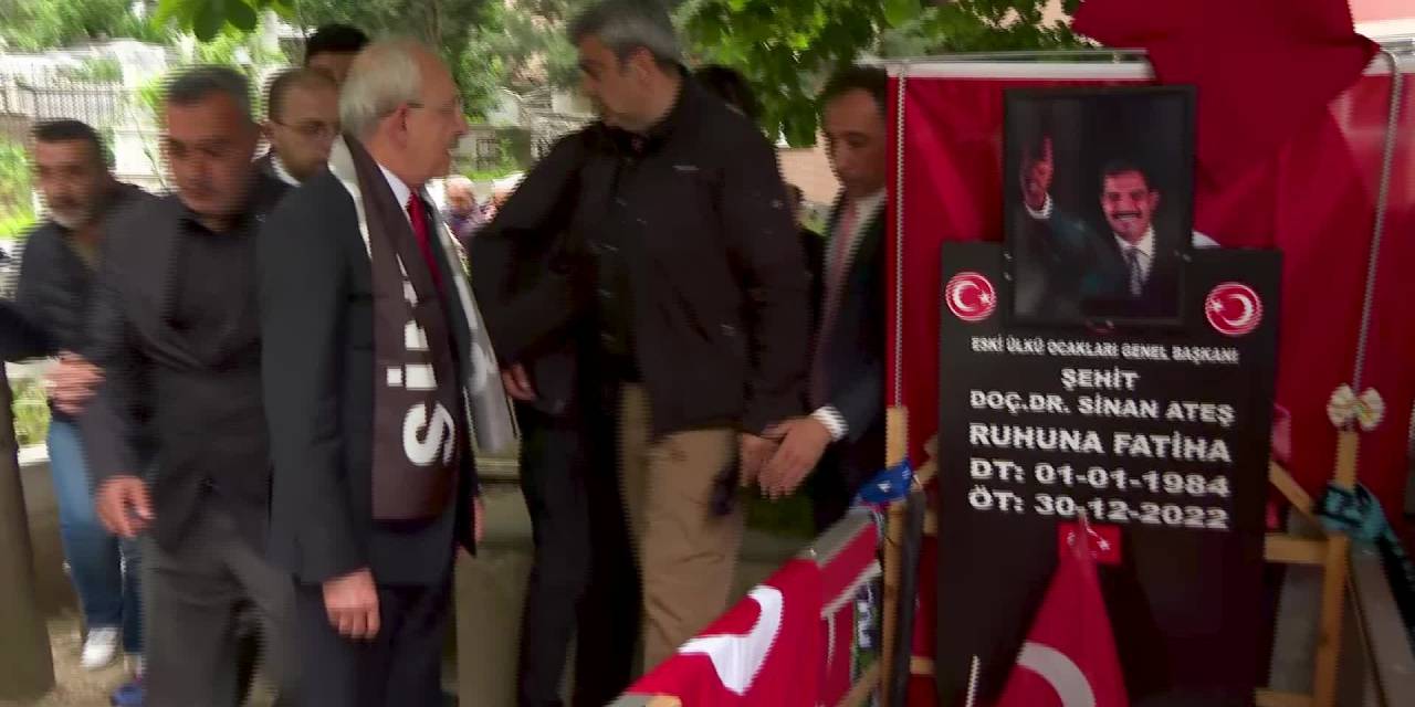 CUMHURBAŞKANI ADAYI KILIÇDAROĞLU, SİNAN ATEŞ’İN MEZARINI ZİYARET ETTİ