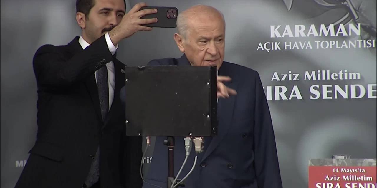 DEVLET BAHÇELİ: "TÜRKİYE'YE YÖN VEREMEZLER, TÜRKİYE'Yİ SÖMÜRGE ÜLKESİ HALİNE GETİREMEZLER"