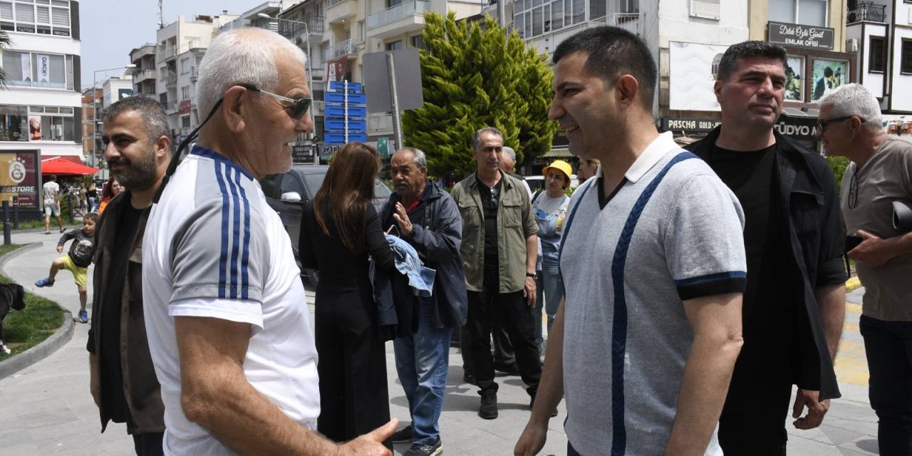 KUŞADASI BELEDİYE BAŞKANI ÖMER GÜNEL, KENT MEYDANI ÇALIŞMALARINI İNCELEDİ