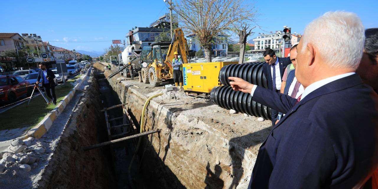 MUĞLA BÜYÜKŞEHİRDEN İL GENELİNDE 604 KİLOMETRE KANALİZASYON HATTI