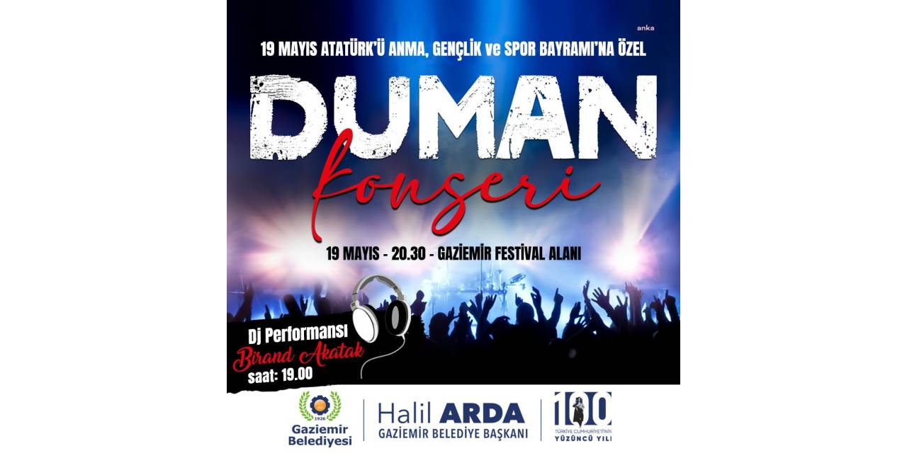 DUMAN, 19 MAYIS’TA GAZİEMİR’DE SAHNE ALACAK