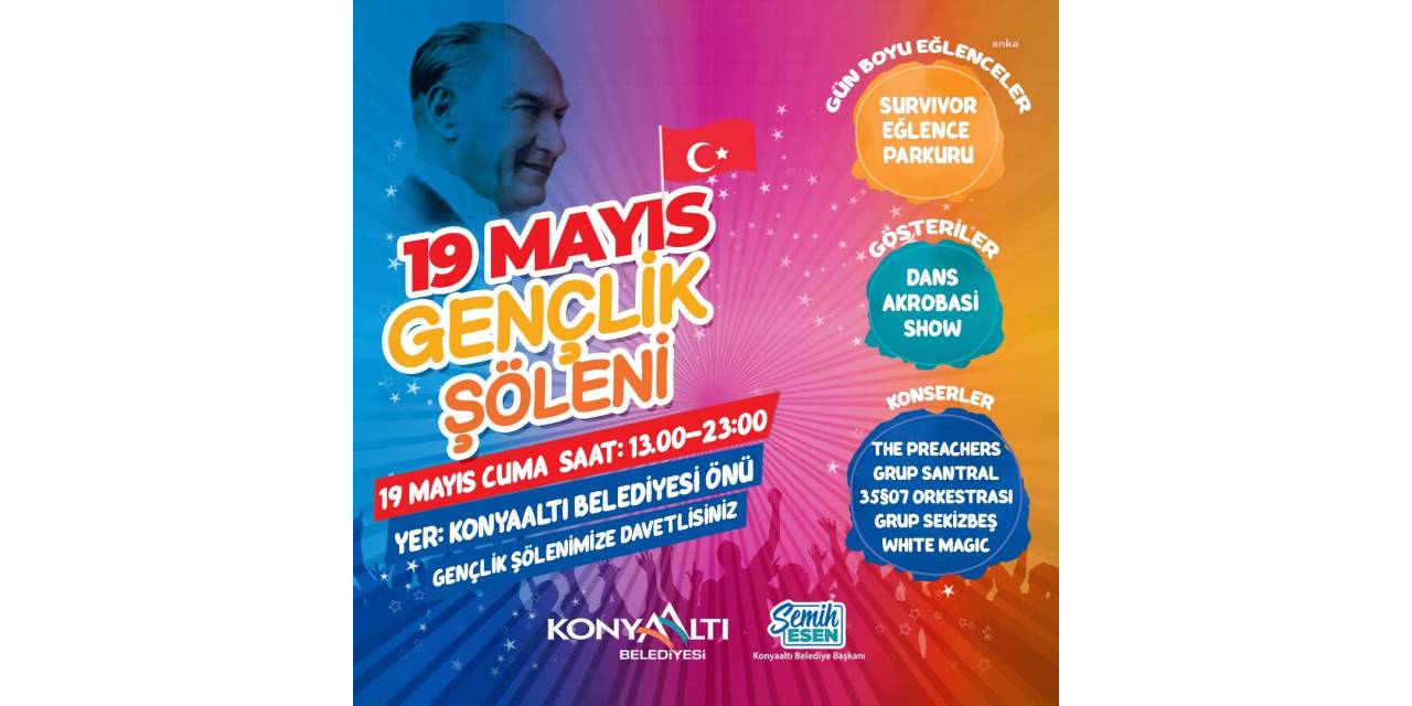 KONYAALTI BELEDİYESİ, 19 MAYIS KUTLAMALARINA HAZIR