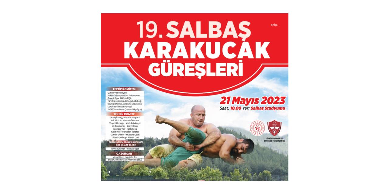 ÇUKUROVA’DA ‘SALBAŞ KARAKUCAK GÜREŞLERİ’İÇİN GERİ SAYIM BAŞLADI