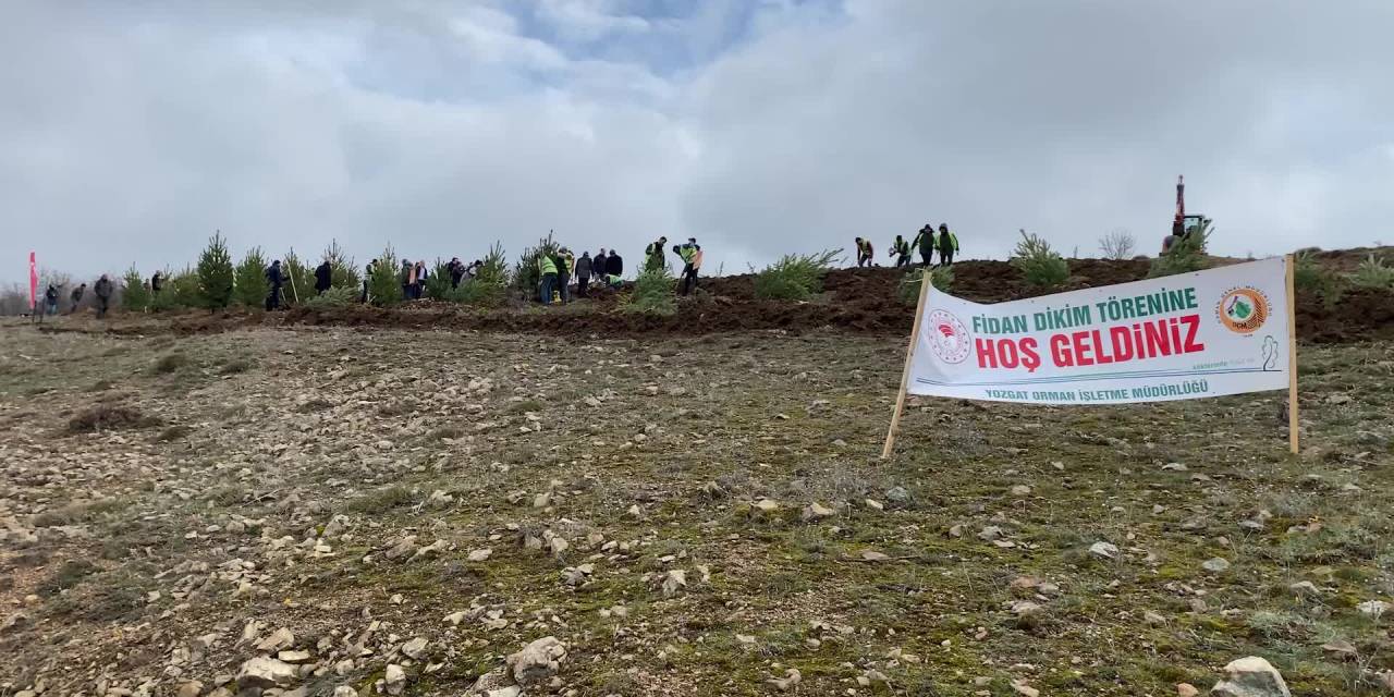 YOZGAT’TA DEPREM ŞEHİTLERİ ORMANI İÇİN FİDAN DİKİLDİ