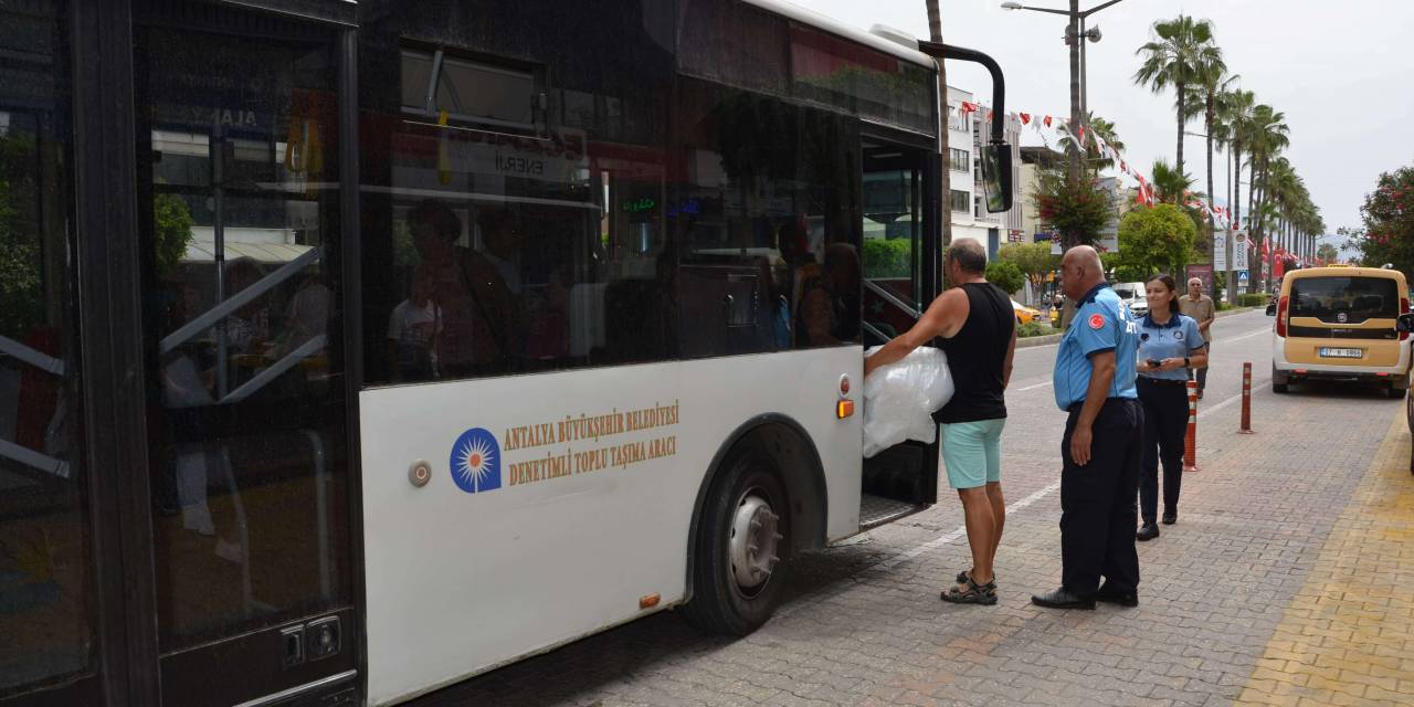 ALANYA’DA SEZON ÖNCESİ TAKSİ VE HALK OTOBÜSLERİ DENETLENİYOR