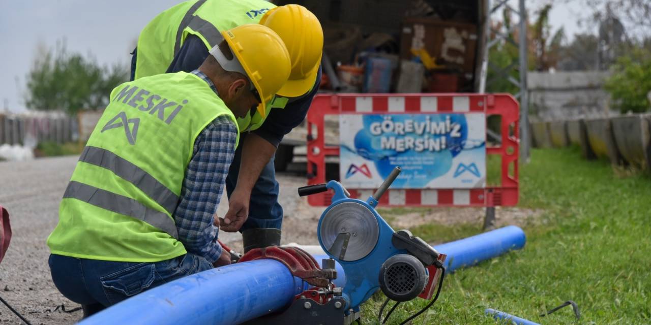 MERSİN BÜYÜKŞEHİR, YÜKSEK MAHALLESİ’Nİ TEMİZ İÇME SUYUNA KAVUŞTURDU