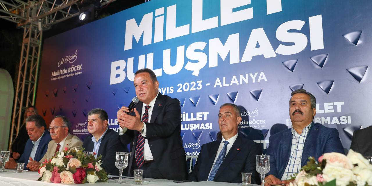 ANTALYA BÜYÜKŞEHİR BELEDİYE BAŞKANI MUHİTTİN BÖCEK ALANYA’DA