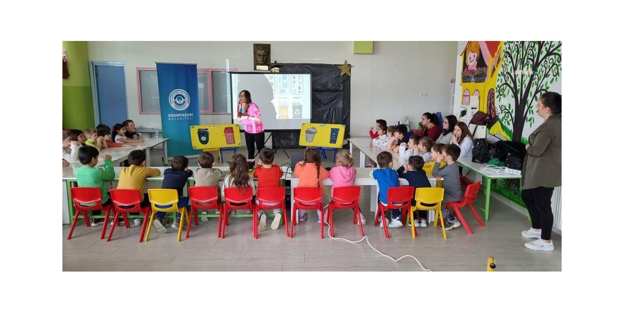 ODUNPAZARI BELEDİYESİ KREŞLERİNDE ÇOCUKLARA SIFIR ATIK VE GERİ DÖNÜŞÜM ANLATILDI