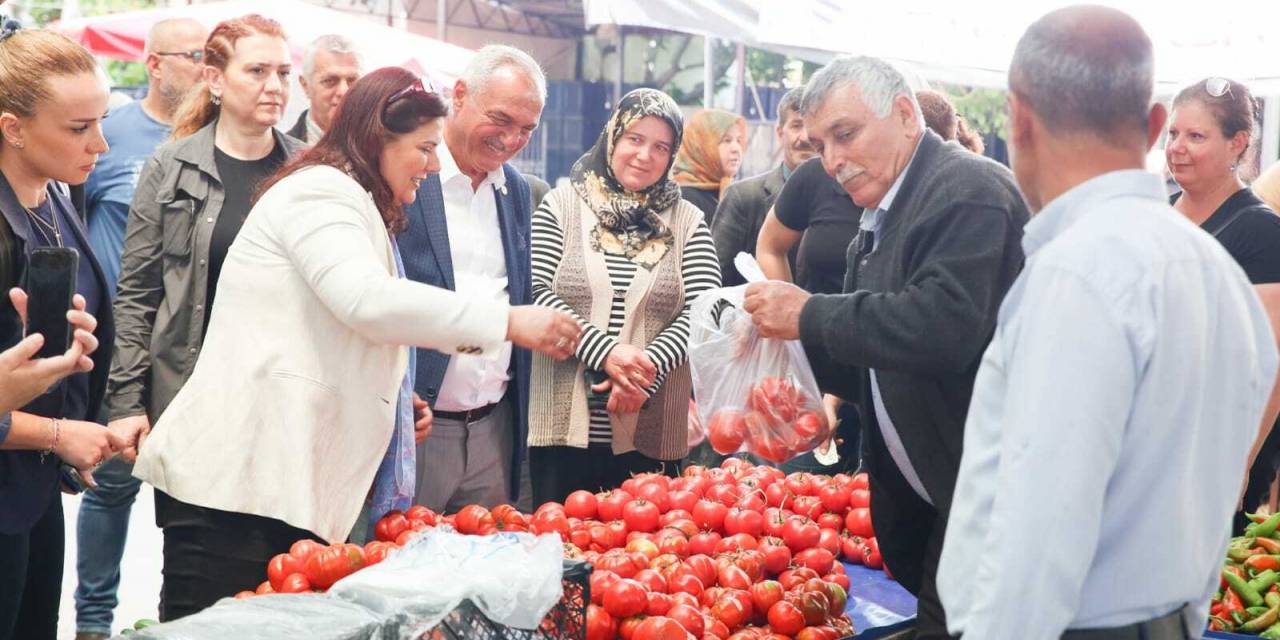 AYDIN BÜYÜKŞEHİR BELEDİYE BAŞKAN ÇERÇİOĞLU, SULTANHİSAR PAZARI'NI ZİYARET ETTİ