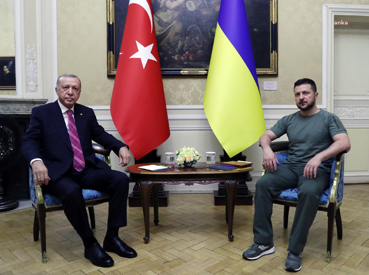 Cumhurbaşkanı Erdoğan, Ukrayna Devlet Başkanı Zelenskiile Görüştü