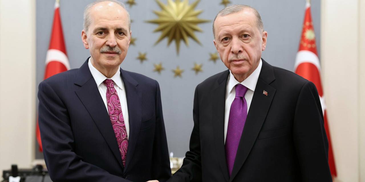 Cumhurbaşkanı Erdoğan, Tbmm Başkanı Seçilen Kurtulmuş'u Cumhurbaşkanlığı'nda Kabul Etti