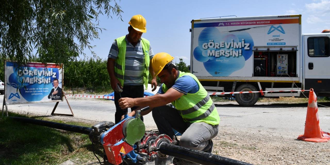 Mersin Su Ve Kanalizasyon İdaresi, Mut İlçesinde Altyapı Çalışmalarına Devam Ediyor