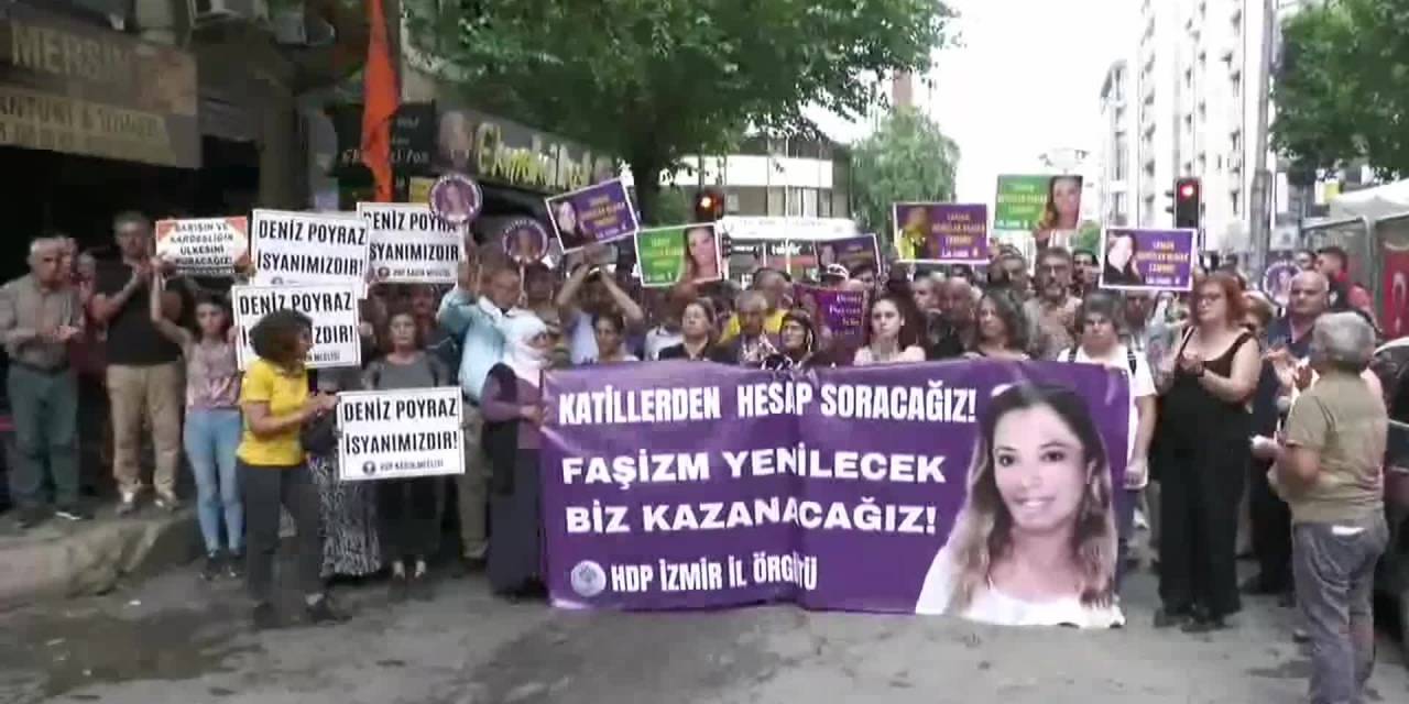 Hdp İzmir İl Başkanlığı Binasında Öldürülen Deniz Poyraz, Ölümünün İkinci Yılında Anıldı