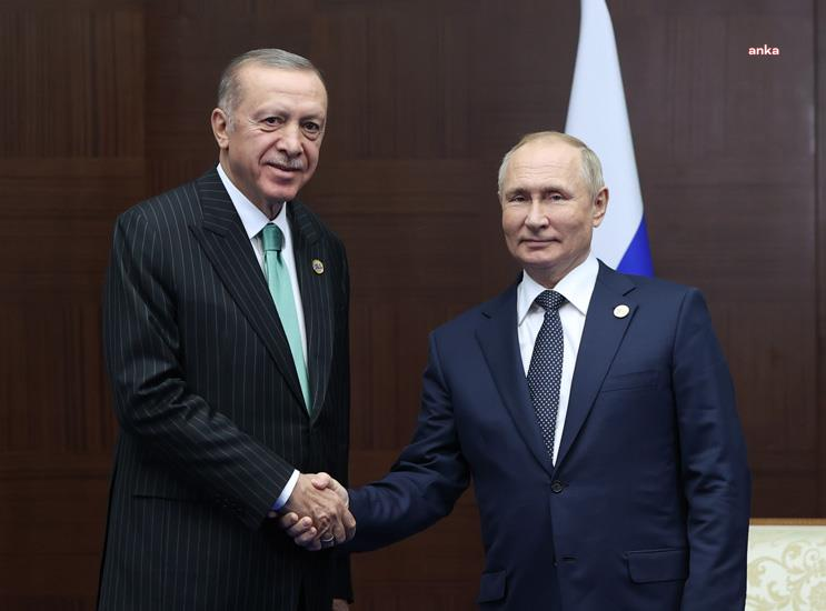 Cumhurbaşkanı Erdoğan Rusya Devlet Başkanı Putin İle Görüştü