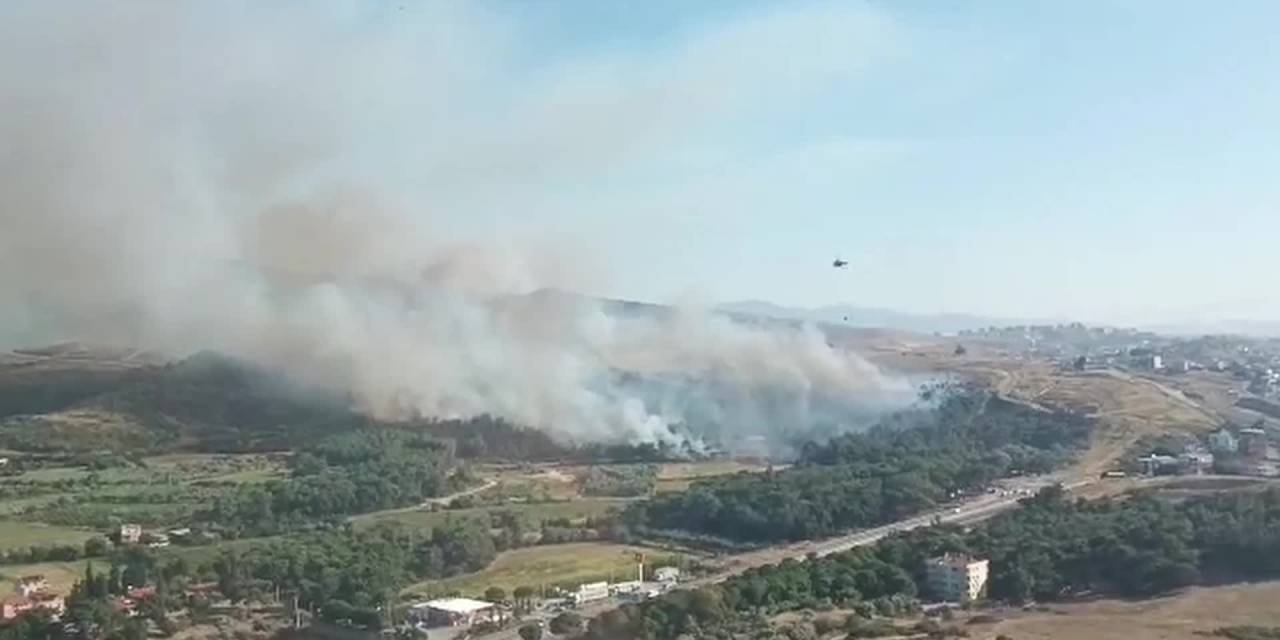 İzmir Menemen’de Çıkan Orman Yangını Kontrol Altına Alındı