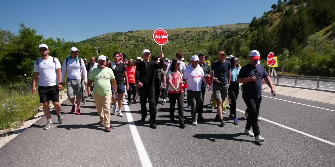 Bolu’dan Chp Genel Merkezi’ne “Değişim Ve Adalet Yürüyüşü” Başlatan Tanju Özcan, Ankara İl Sınırına Ulaştı