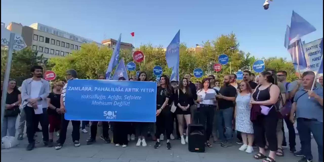 Sol Partiistanbul İl Örgütü Zamları Protesto Etti