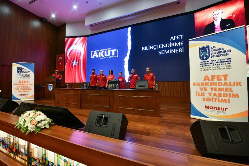 Ankara Büyükşehir'in Afet Farkındalık Ve Temel İlk Yardım Eğitimleri Devam Ediyor