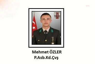 Msb: Piyade Astsubay Kıdemliçavuş Mehmet Özler Şehit Oldu