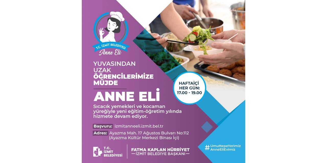 İzmit Belediyesi'nin Anne Eli Projesi Devam Ediyor