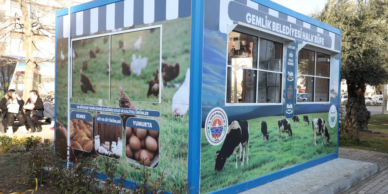 Gemlik Belediyesi Tarafından Kurulan Halk Büfeler İlçe Halkını Ekonomik Ürünlerle Buluşturmaya Devam Ediyor